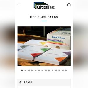 Critical Pass MBE Flashcards